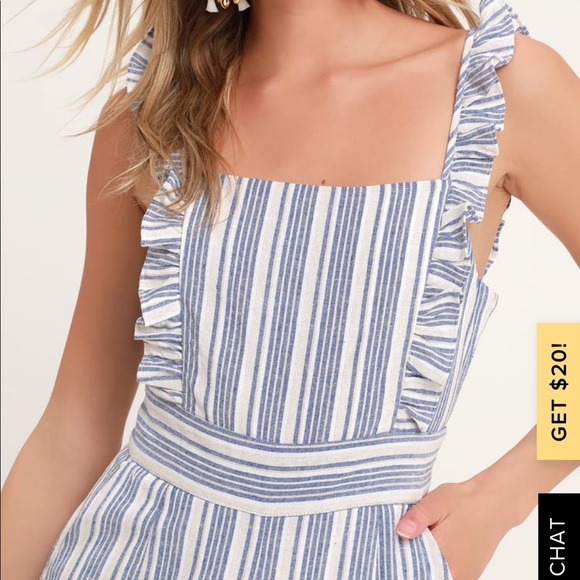 Lulus stripped culotte jumper - Picture 3 of 6